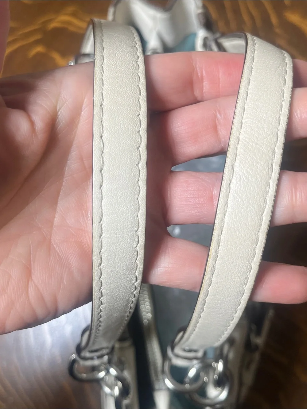 Coach Op Art Peyton Carryall Brown & White Signature Shoulder Bag with Turnlock